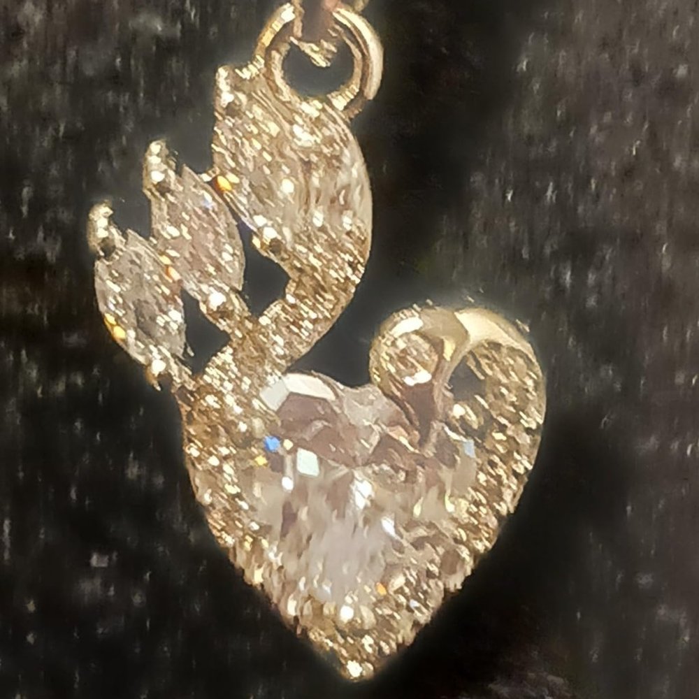 Your Forever Love: Silver Heart Pendant Necklace